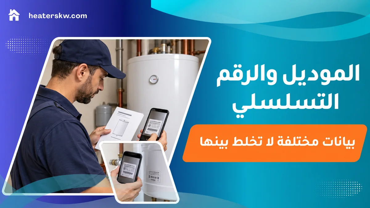 مراجعة الموديل والرقم التسلسلي في مستند الجهاز