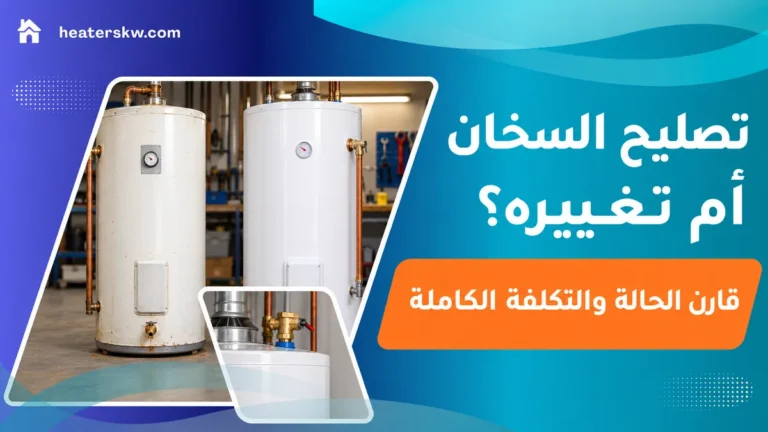 سخان قديم وآخر جديد للمقارنة قبل قرار الاستبدال