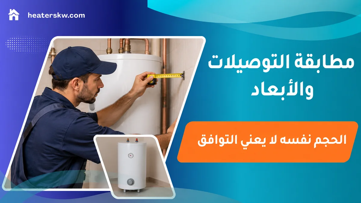 قياس أبعاد السخان وموضعه قبل الاستبدال